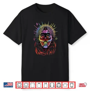 Vintage Tie Dye Cult Cute Lamb Magic Gamer Tee Shirt