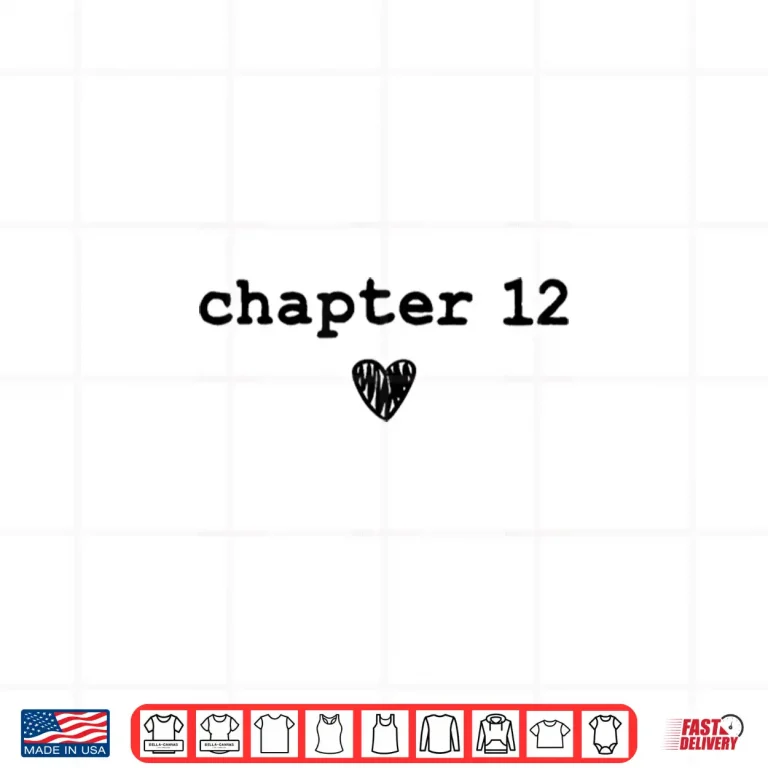 Design Chapter 12 Book Lovers Readers Authors 12th Birthday Shirt