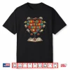 Heart Shape Librarian Themed Book Club Reading Book Lovers Shirt