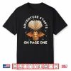 Cute Dragon Book Hot Air Balloon Adventure Fantasy Reading Shirt