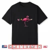 Flamingo With Books I Teacher Student Librarian Bookworm Shirt
