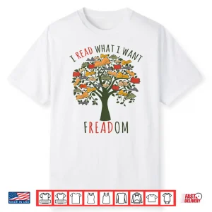 I Read What I Want Banned Books Librarian Nerd Bookworms Shirt