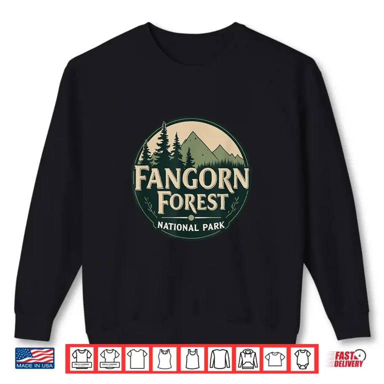 Sweatshirt Vintage Fangorn Forest National Park Bookworms Saying Retro Shirt