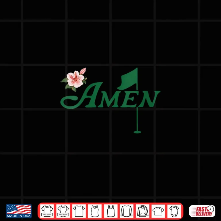 Design Amen Golf Love Golf Flower Floral Azalea Augusta Georgia Shirt