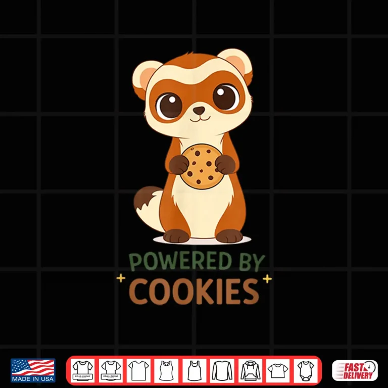 Design Cute Ferret Holding Cookie Shirt for Cookie Lovers Shirt