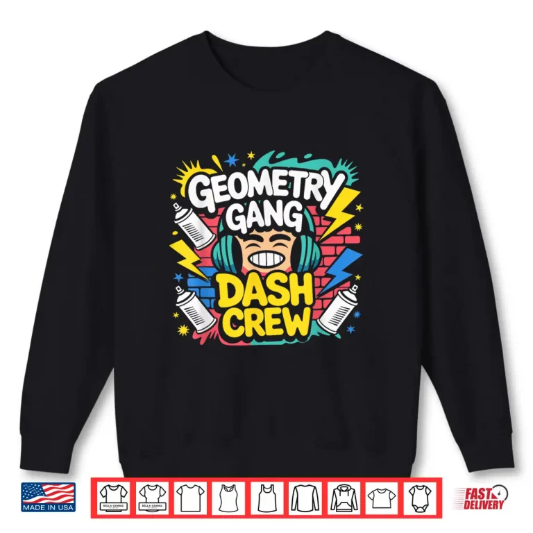 Sweatshirt Geometry Gang Dash Crew Shirt