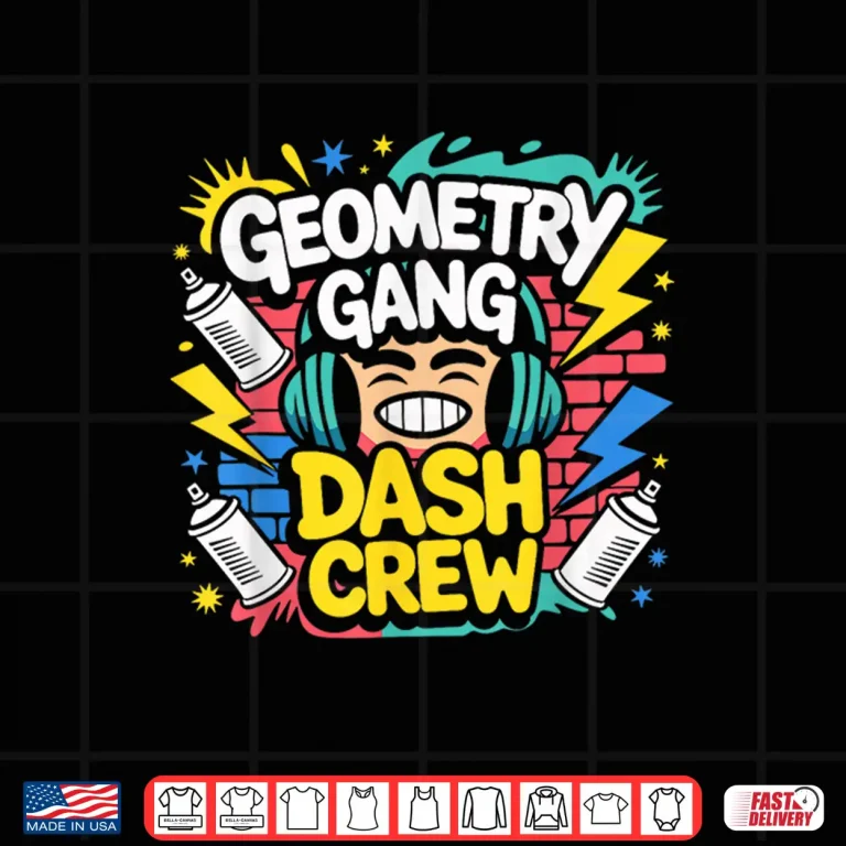 Design Geometry Gang Dash Crew Shirt