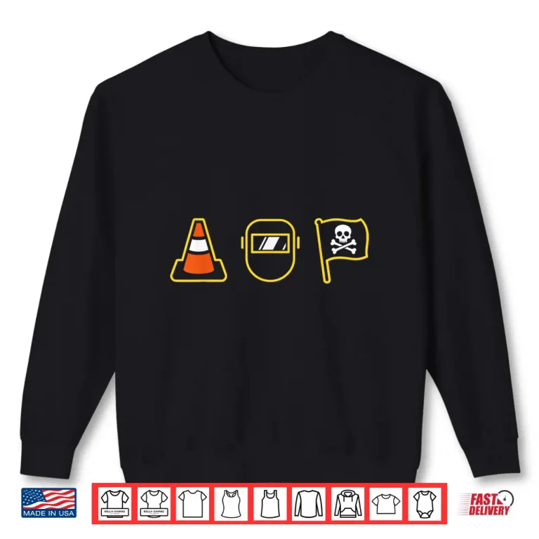 Sweatshirt Pittsburgh Hoist The Traffic Cone 3 Icons Shirt