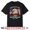 250Th Anniversary Usa 1776 2026 Patriotic Eagle 4Th Of July Shirt