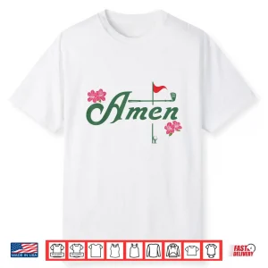 Amen Golf Lover Golfing Flower Floral Azalea For Women Men Shirt