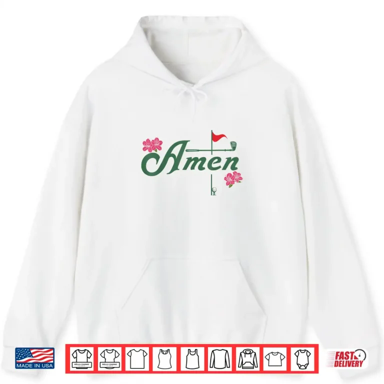 Hoodie Amen Golf Lover Golfing Flower Floral Azalea for Women Men Shirt