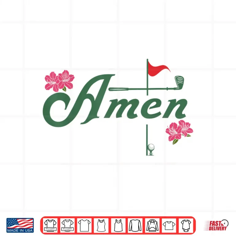 Design Amen Golf Lover Golfing Flower Floral Azalea for Women Men Shirt