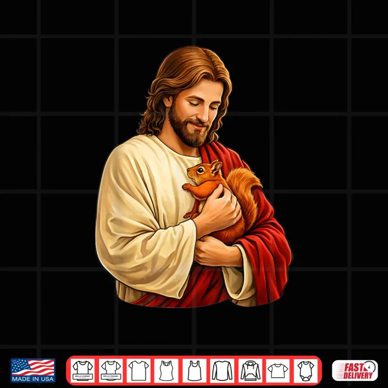Design Jesus Holding Squirrel Christian Shirt