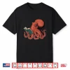 Octopus Reading Book Lover Bookworm Nerd Reader Bibliophile Shirt