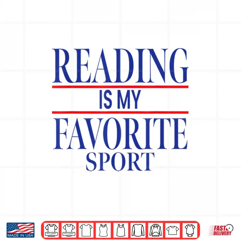 Design Simple Sarcastic Reading Is My Favorite Sport Book Lover Shirt