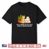 Cat And A Good Book Worm Bibliophile Cottage Core Aesthetic Men Women Kids Shirt