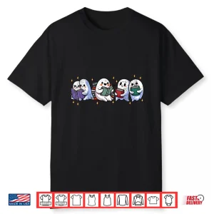 Ghost Reading Book Halloween Bookworm Reader Bibliophile Shirt