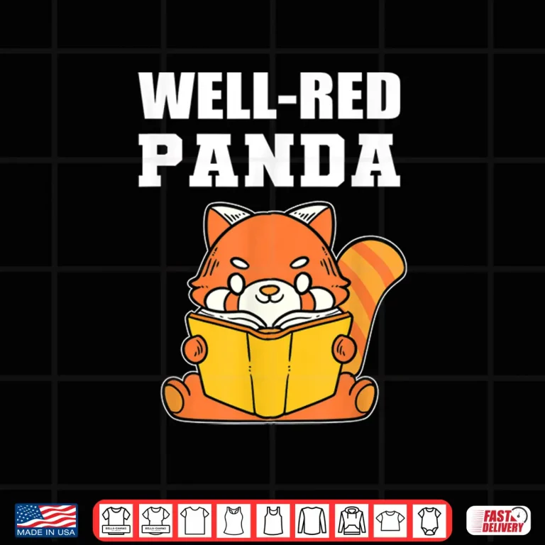 Design Well Red Panda Bibliophile Shirt