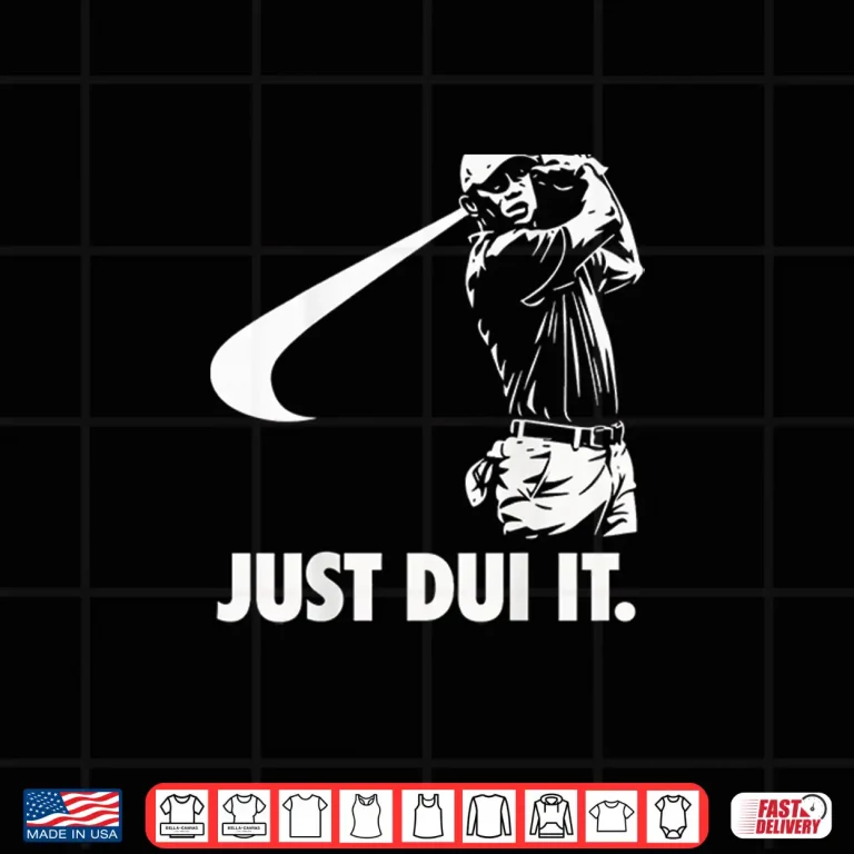 Design Just DUI It Funny Golf Swing Athletic Shirt