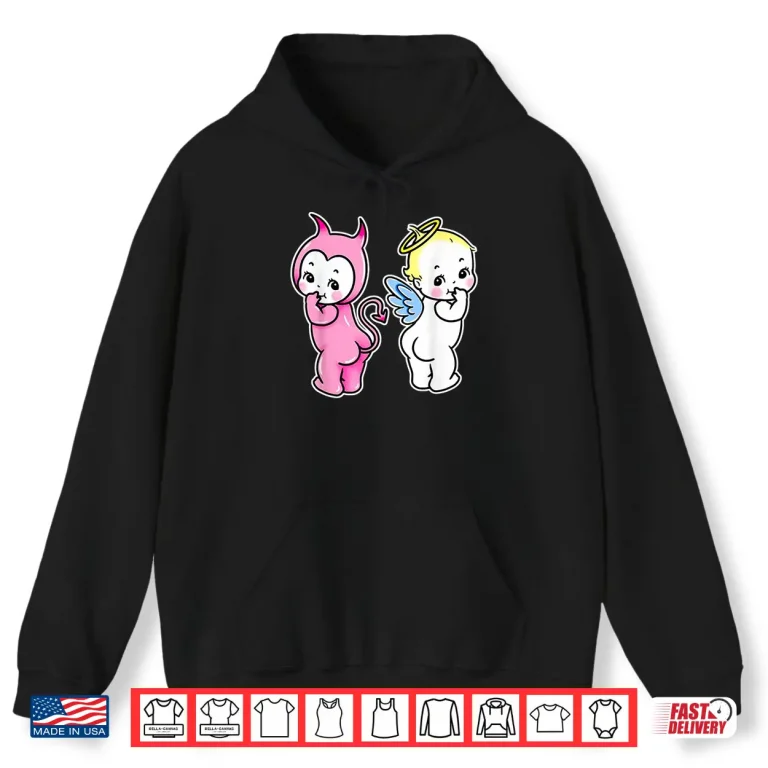 Hoodie Kewpie Baby Angel Devil Cherubs Shirt