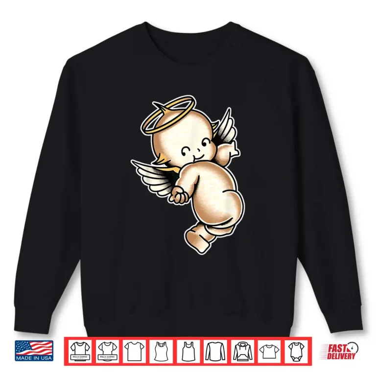 Sweatshirt Kewpie Baby Angel Cherub Halo Shirt