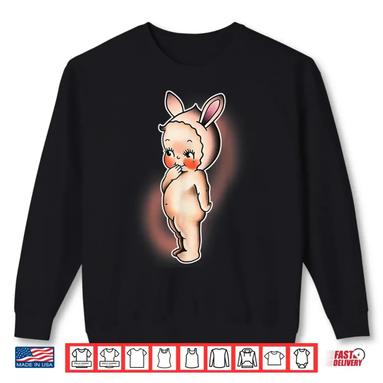 Sweatshirt Kewpie Baby Bunny Rabbit Shirt