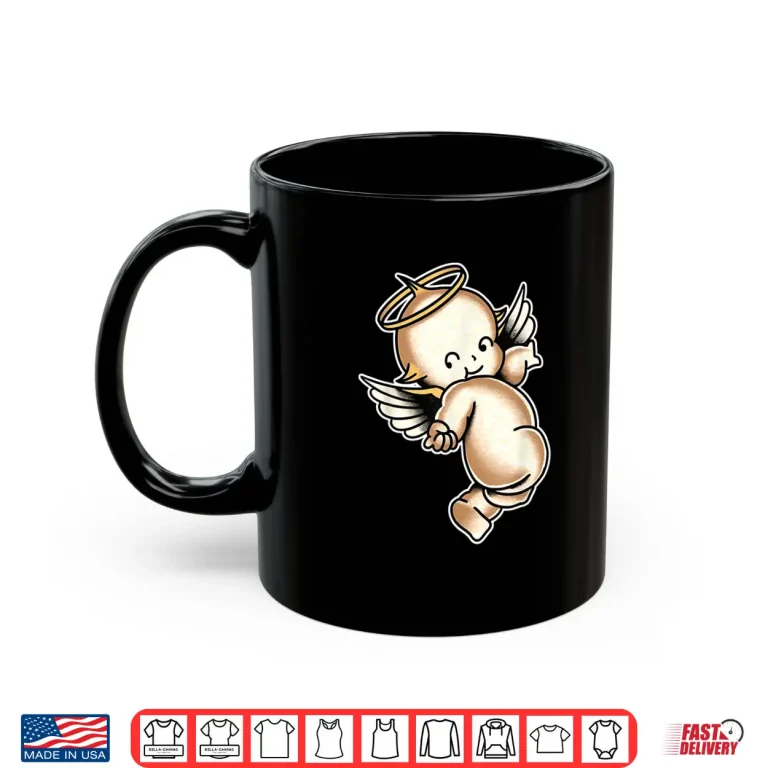 Mug Kewpie Baby Angel Cherub Halo Shirt