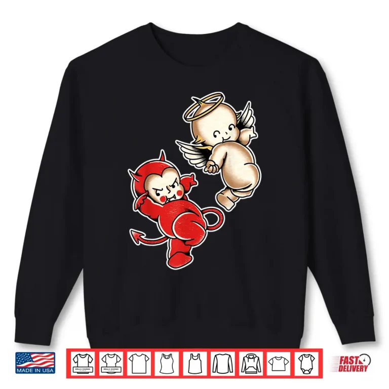 Sweatshirt Kewpie Baby Devil Angel Cherubs Shirt