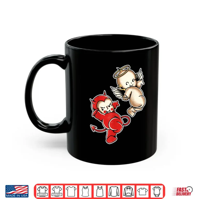 Mug Kewpie Baby Devil Angel Cherubs Shirt
