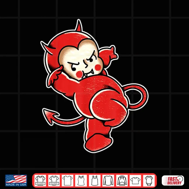 Design Kewpie Baby Devil Demon Horns Tattoo Shirt