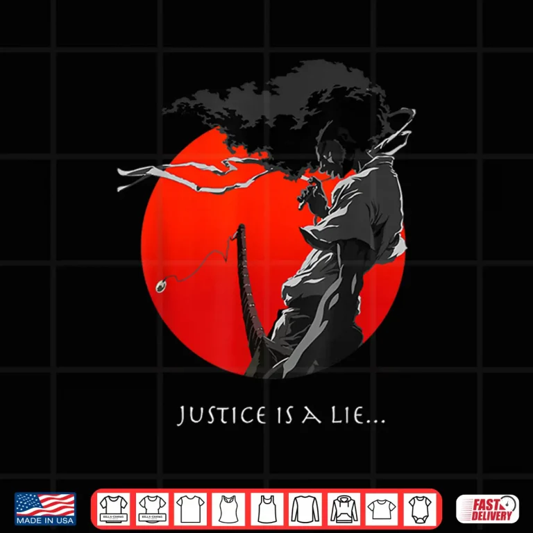 Design Afro Samurai Anime Japanese Bushido Warrior Streetwear Shirt
