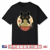 Cat Ramen Funny Graphic Tees Japanese Kawaii Cat Anime Shirt