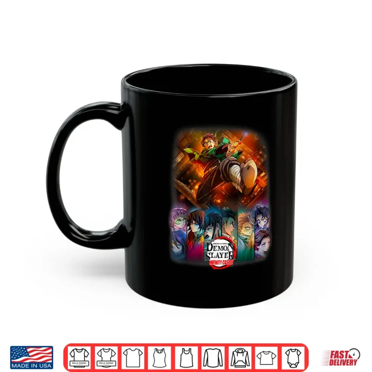 Mug Demon Slayer Infinity Castle Tanjiro Anime Group Poster Shirt