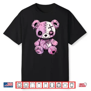 Goth Teddy Bear Goth Graphic Shirt Anime Kawaii Shirt