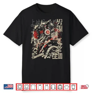 Japanese Streetwear Cyberpunk Y2K Techwear Retro Manga Anime Shirt