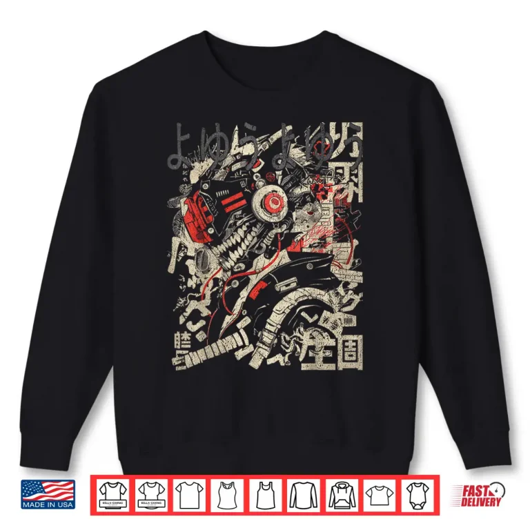 Sweatshirt Japanese Streetwear Cyberpunk Y2K Techwear Retro Manga Anime Shirt