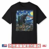 Kaiju Monster Japanese Vangogh Starrynight Vintage Shirt