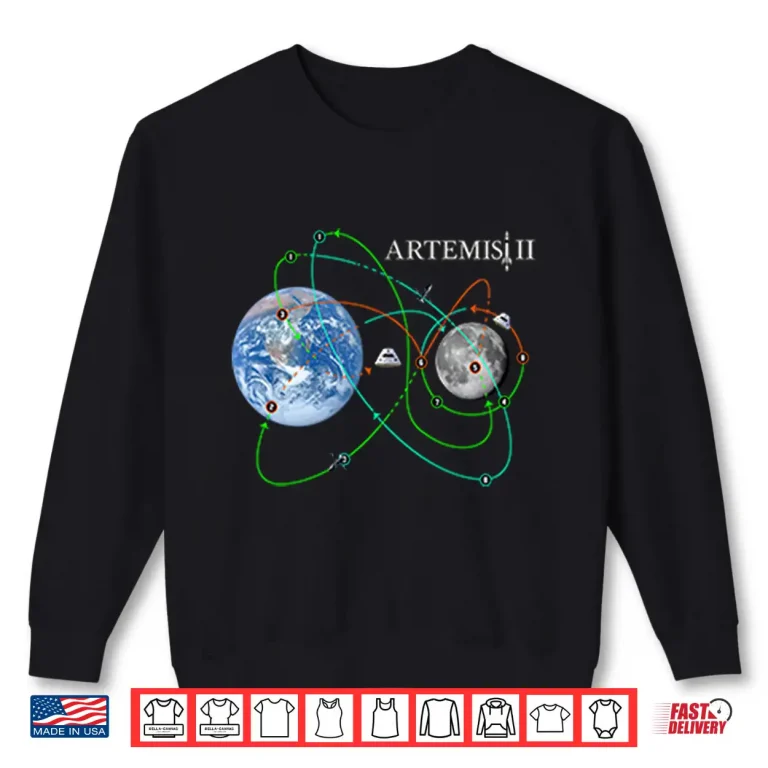 Sweatshirt Artemis II Moon Mission NASA Space Program Fan Shirt