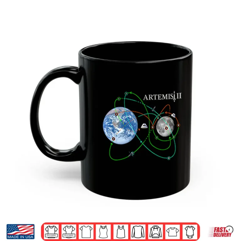 Mug Artemis II Moon Mission NASA Space Program Fan Shirt