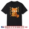 Bubble Tea Red Panda Boba Kawaii Tapioka Anime Cute Shirt