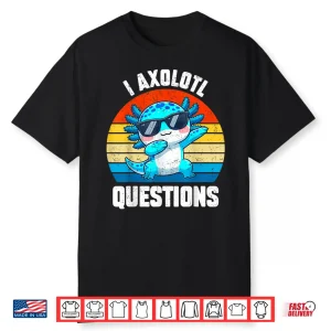 Cutei Axolotl Questions Kids Toddler Teens Boy Anime Kawaii Shirt