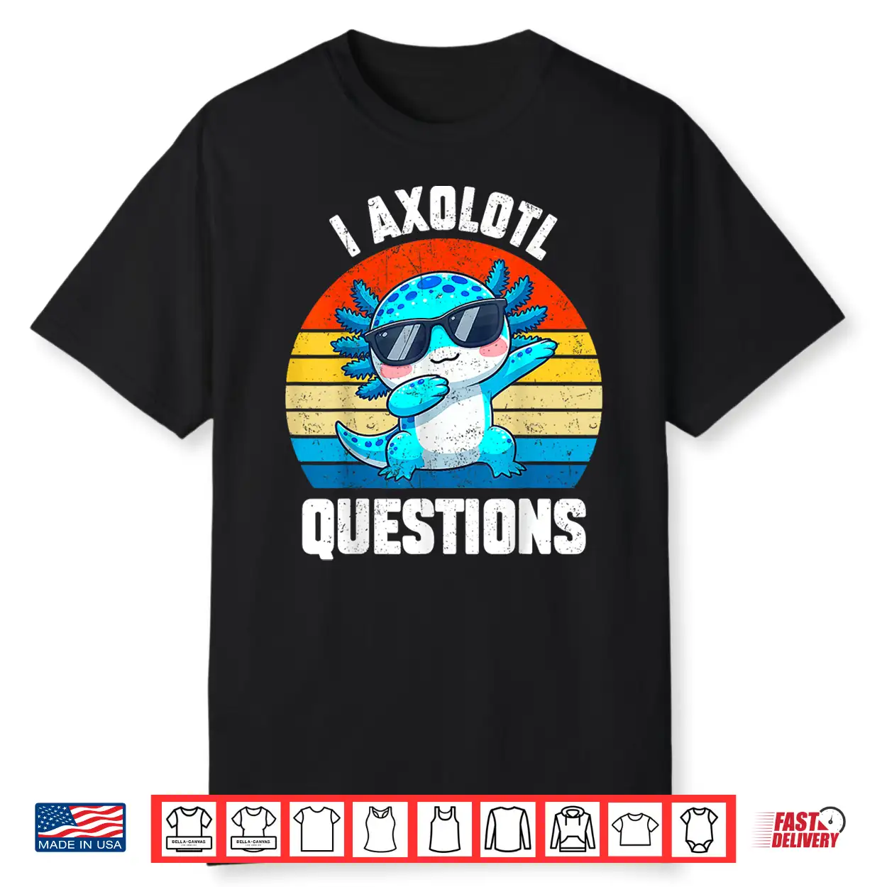 Cutei Axolotl Questions Kids Toddler Teens Boy Anime Kawaii Shirt Cutei Axolotl Questions Kids Toddler Teens Boy Anime Kawaii Shirt