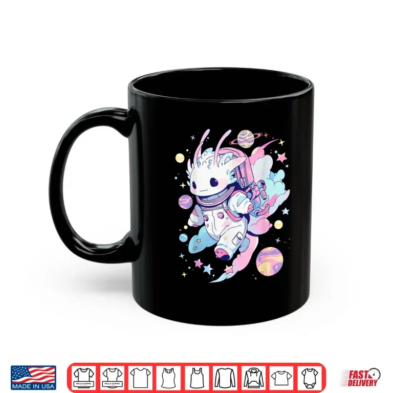 Mug Cute Space Galaxy Axolotl Pastel Goth Aesthetic Nu Goth Shirt