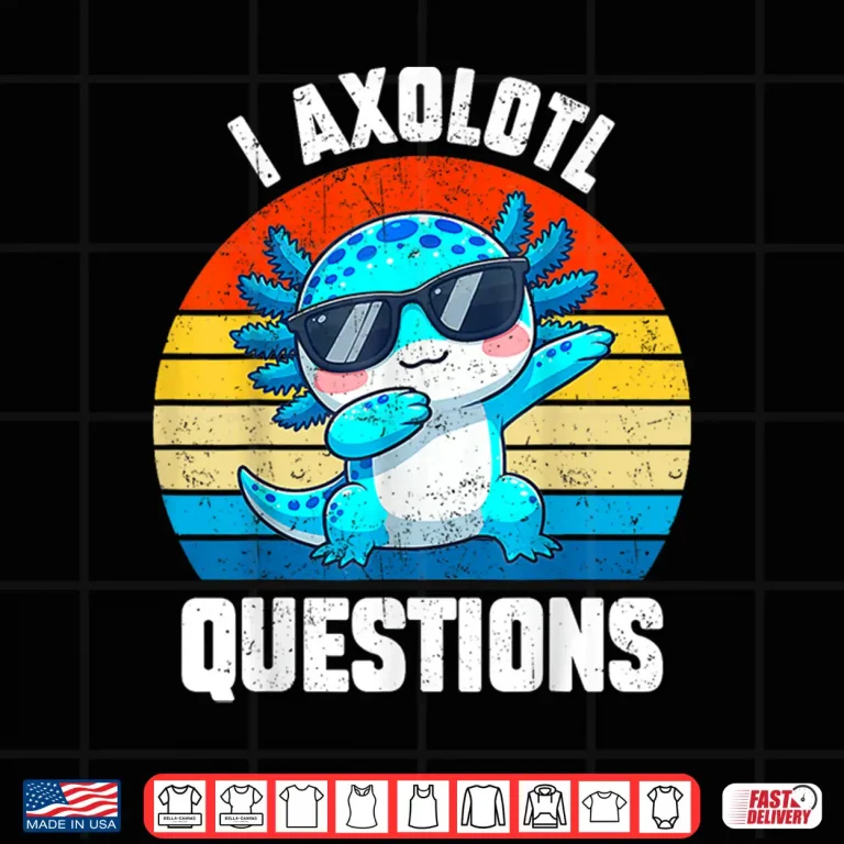 Cutei Axolotl Questions Kids Toddler Teens Boy Anime Kawaii Shirt 4 Design CuteI Axolotl Questions Kids Toddler Teens Boy Anime Kawaii Shirt