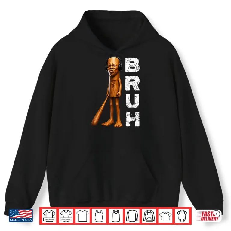 Hoodie Funny Tung Tung Tung Speed Face Tuff Brainrot Meme Shirt
