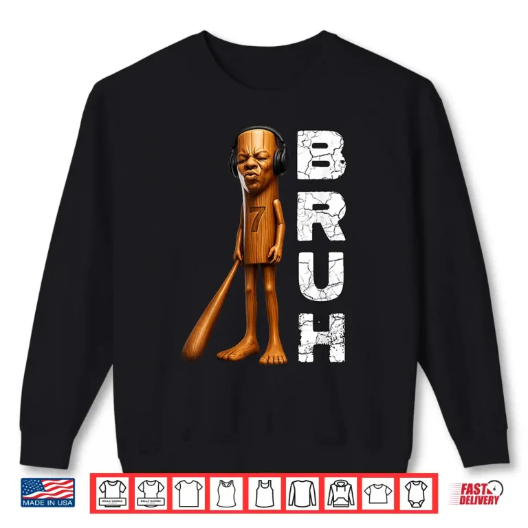 Sweatshirt Funny Tung Tung Tung Speed Face Tuff Brainrot Meme Shirt