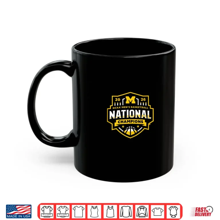 Mug Michigan Wolverines National Champs 2026 Basketball Icon Shirt
