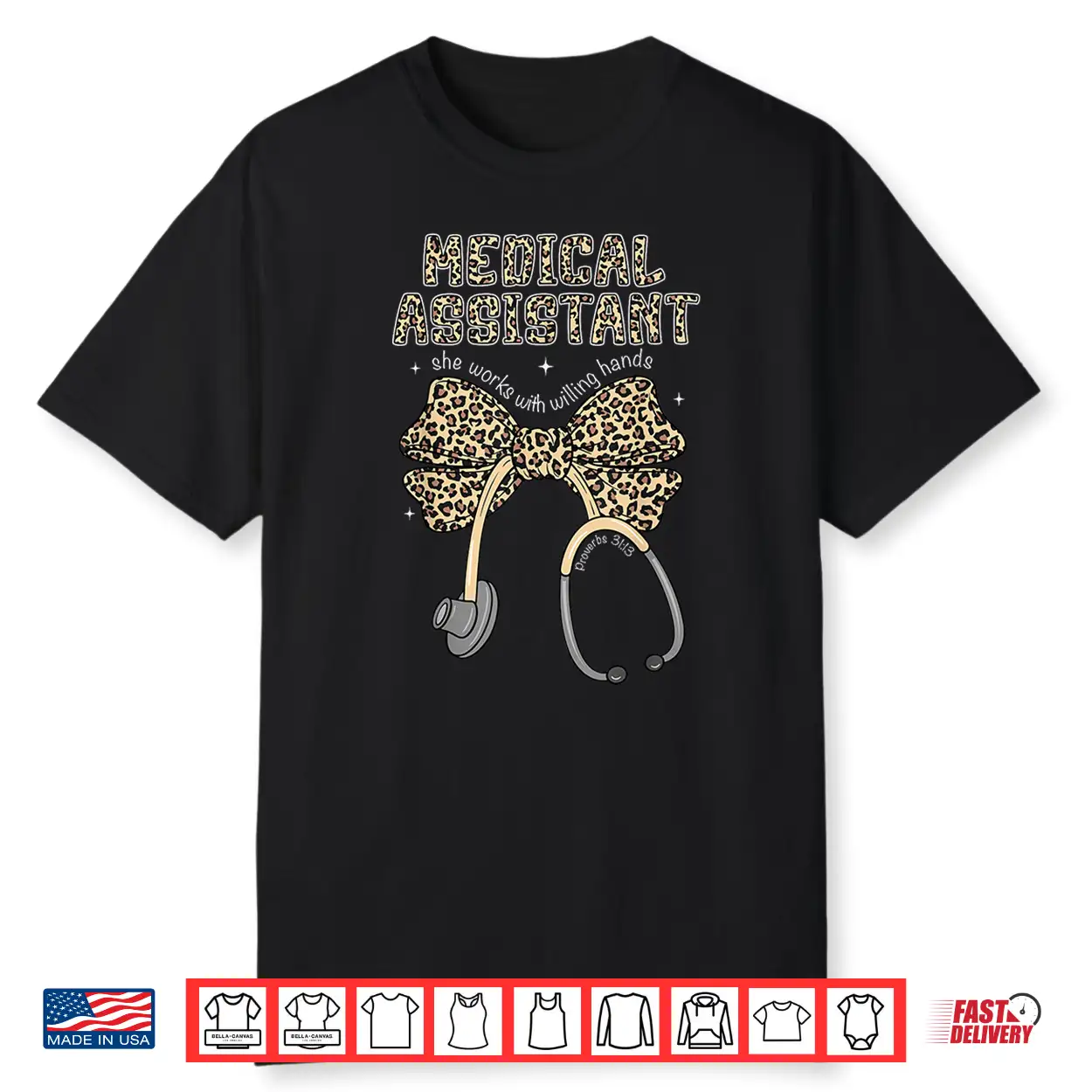 She Works With Willing Hands Christian Medical Assistant Shirt She Works With Willing Hands Christian Medical Assistant Shirt