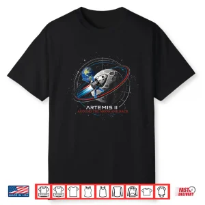Artemis Ii Around The Moon And Back Astronaut Explorer Shirt