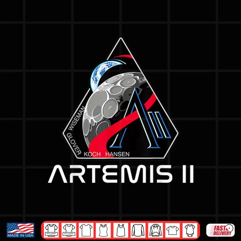 Design Artemis II Moon Mission Crew Space Exploration Shirt